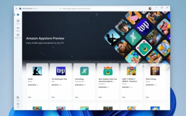 Amazon Appstore será integrada à Microsoft Store para exibir aplicativos Android no sistema