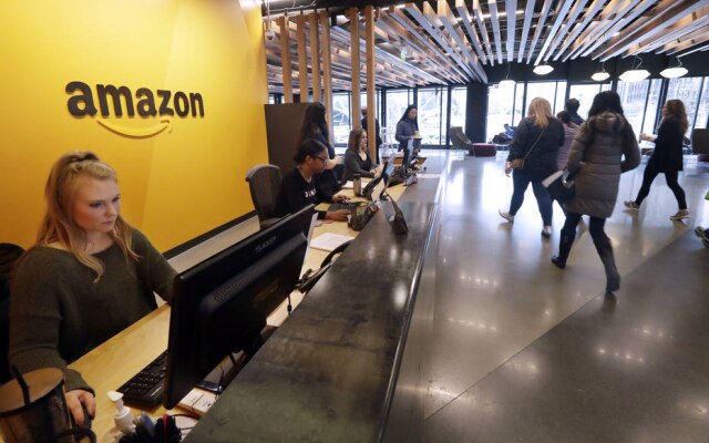 Sede da Amazon em Seattle; empresa quer registrar domínio próprio de internet