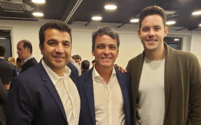 João Kepler (esq.), Ítalo Nogueira (centro) e Thiago Pereira (dir.) fazem parte do pool de investimentos criado para apoiar sportstechs brasileiras