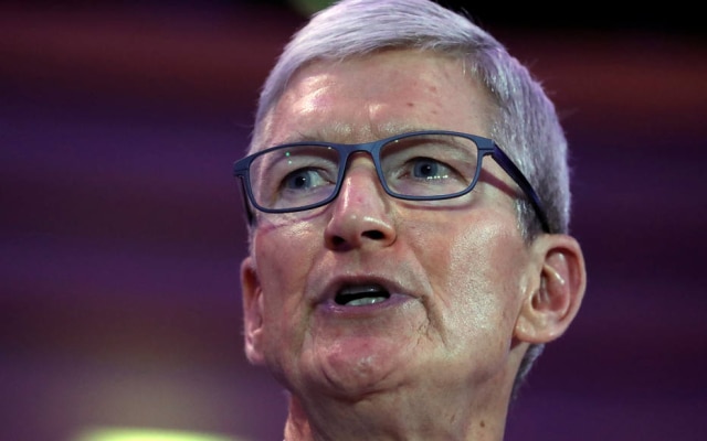 Tim Cook é presidente executivo da Apple