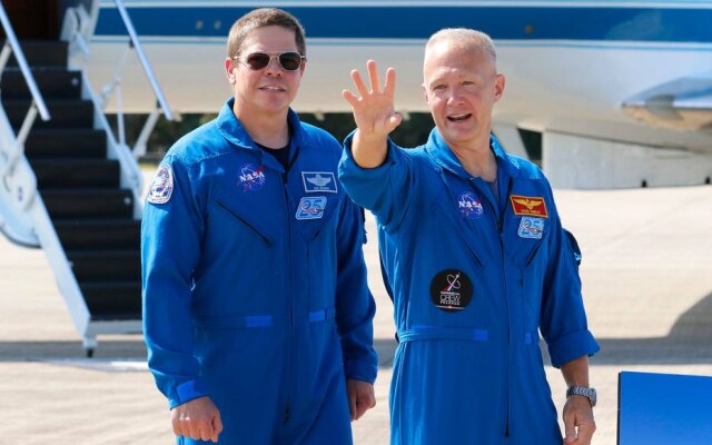 Os astronautas da NASA Bob Behnken e Doug Hurley que deverão ser enviados pela Space X ao espaço