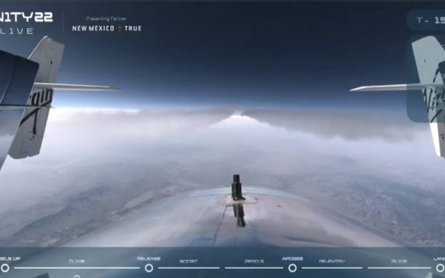 Nave Unity deve atingir 80 km de altitude, colocando os passageiros em gravidade zero por até 4 minutos