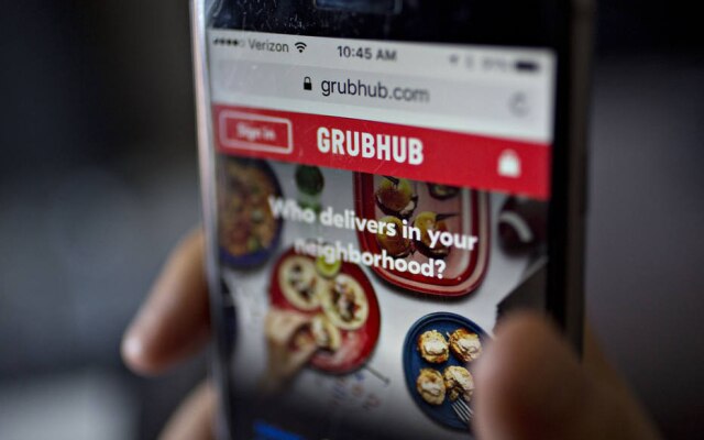 O rumor das negociações fez as ações do GrubHub subirem cerca de 25% e as do Uber subirem 4%