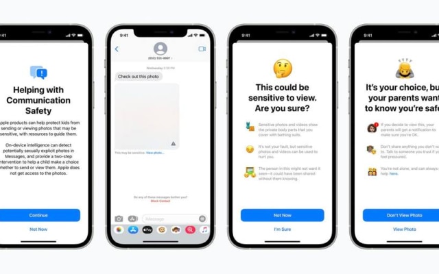 Uma das medidas de proteção à criação envolve a sinalização de conteúdos sexuais no iMessage, a plataforma de mensagens da Apple