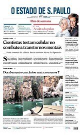 Capa O Estado de São Paulo - Domingo, 09 de janeiro de 2022