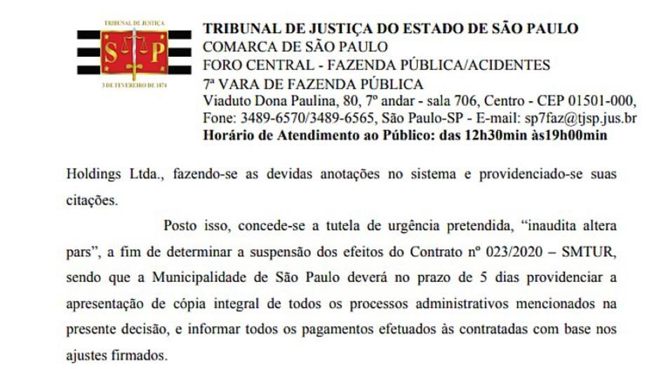 Trechos da decisão do juiz Emílio Migliano Neto