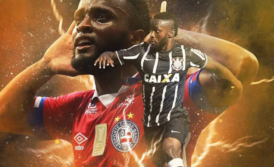 Atacante colombiano faz homenagem para Corinthians e Bahia 