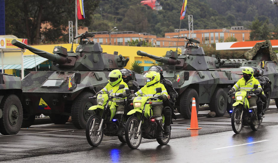 Colombia protesto Bogota Exercito forcas de seguranca
