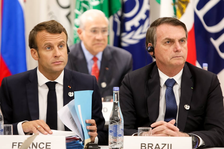 Bolsonaro e Macron 