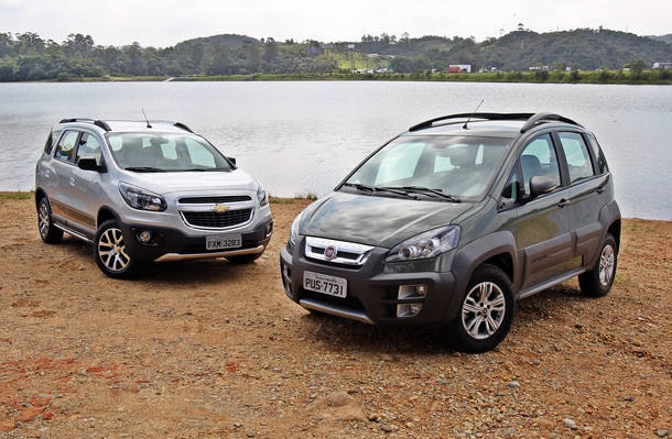 Chevrolet Spin Activ x Fiat Idea Adventure