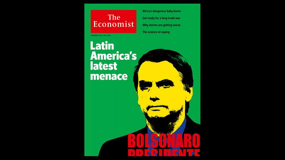 Jair Bolsonaro é capa da Economist