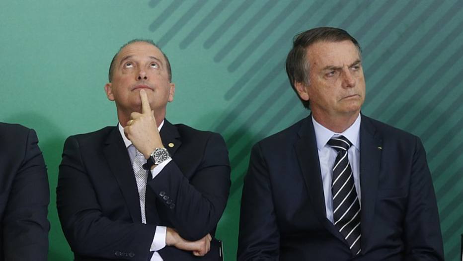 Onyx Lorenzoni e Jair Bolsonaro