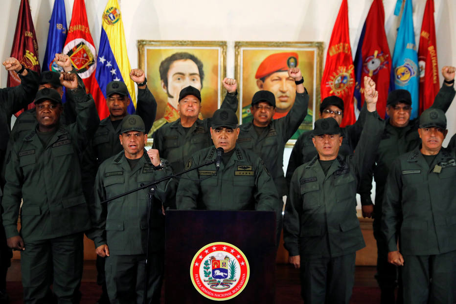 A cúpula militar do chavismo que ainda dá apoio a Nicolás Maduro