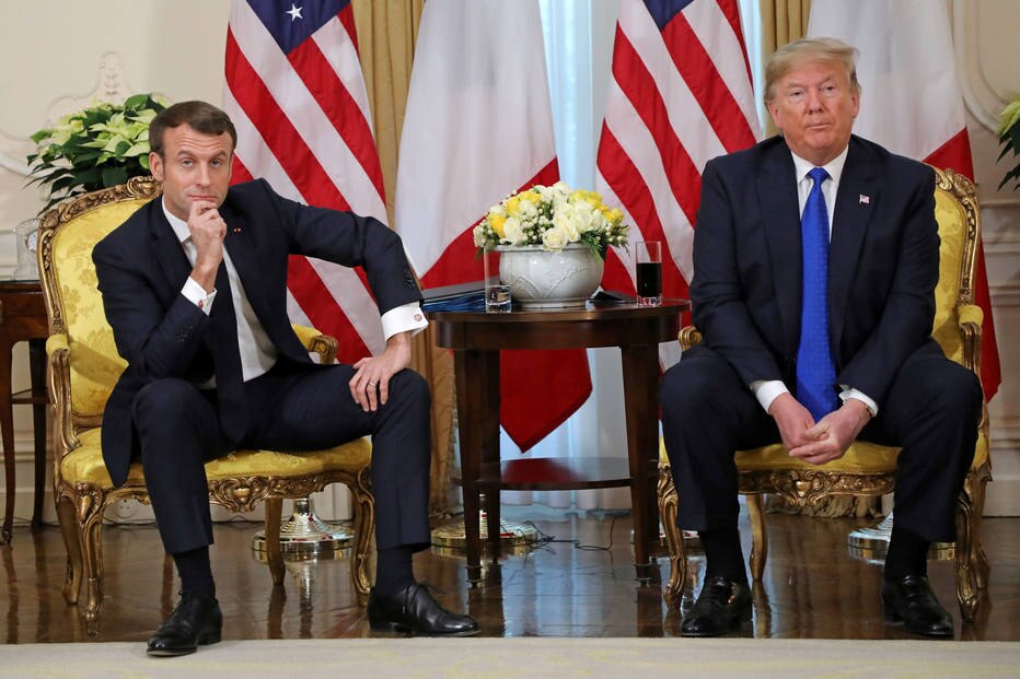 Macron e Trump se encontram à margem de reunião da Otan; líder de França e EUA trocaram farpas sobre a aliança