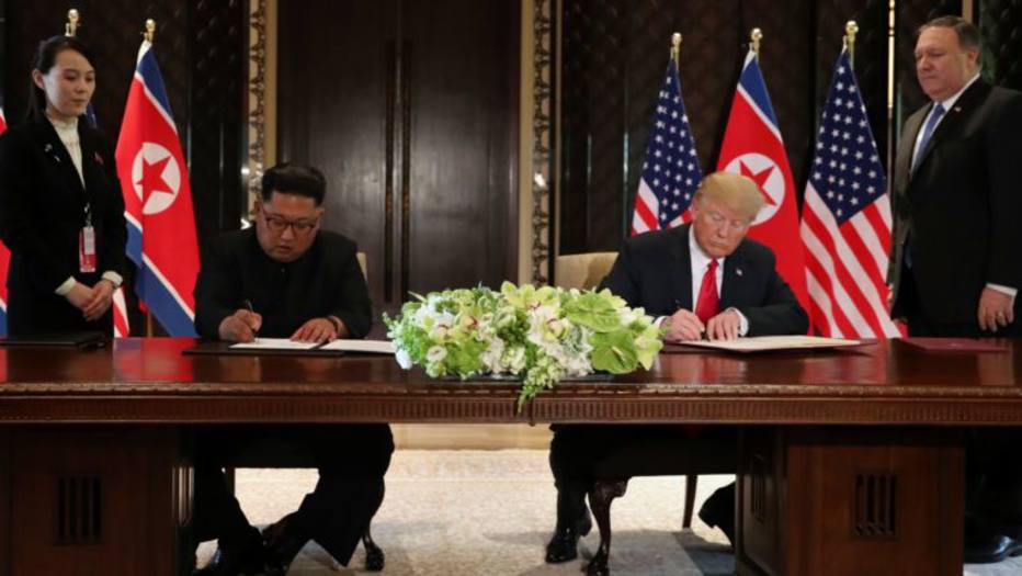 O encontro entre Trump e Kim 