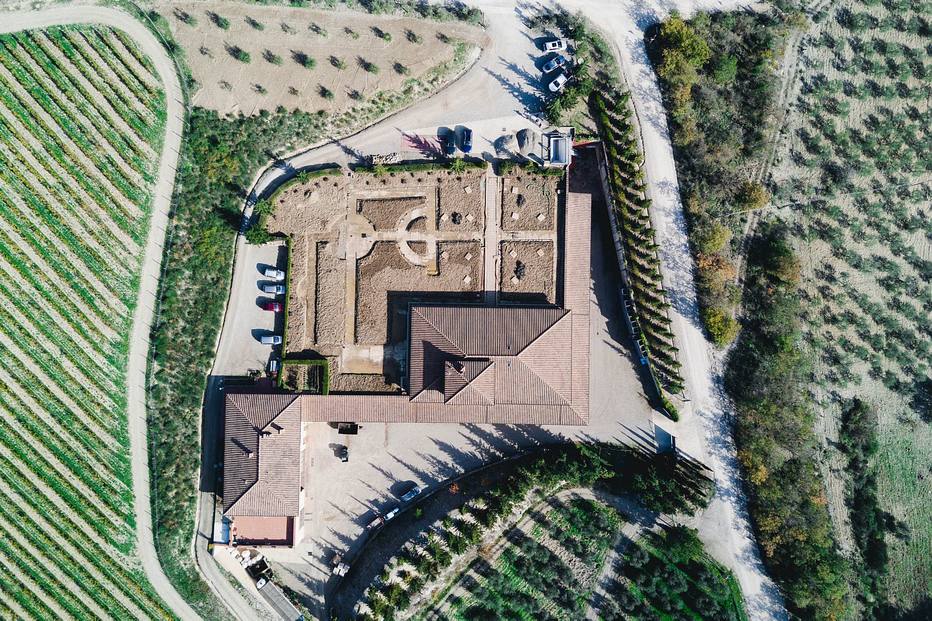 drone construção imagem Toscana