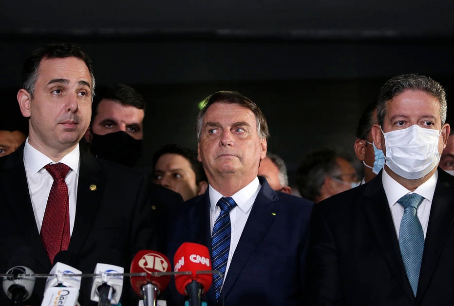 Pacheco, Bolsonaro e Lira