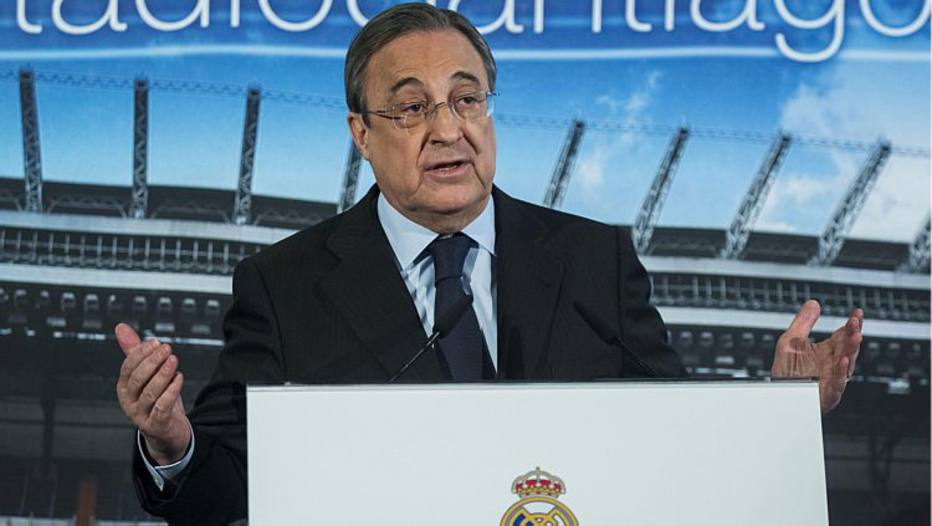 Presidente da Superliga europeia, Florentino Pérez diz que ...