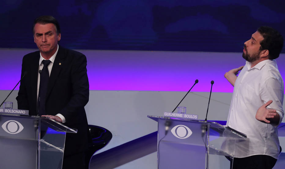 Boulos e Bolsonaro debate presidencial band eleições 2018