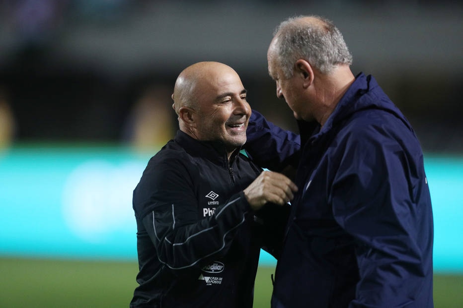 Felipão destaca evolução do Palmeiras e diz torcer pelo sucesso de Sampaoli