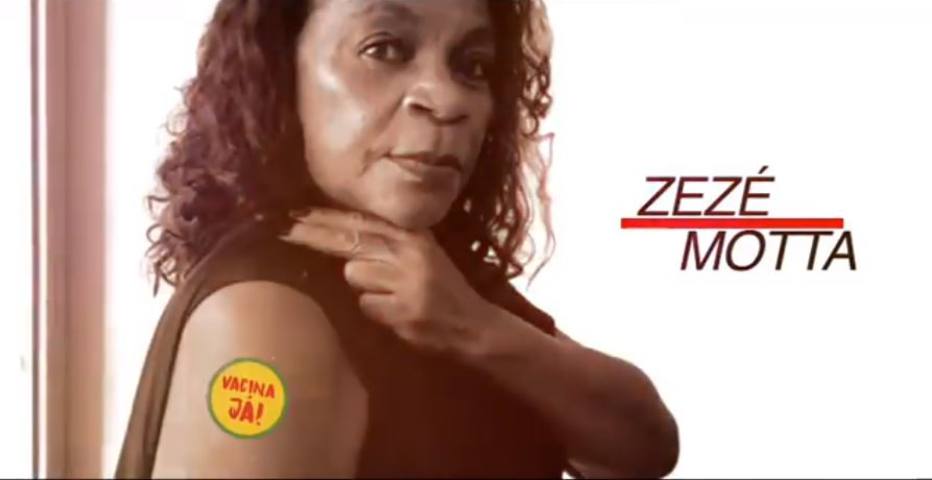 Zezé Motta se junta a outros artistas em campanha pela vacinação