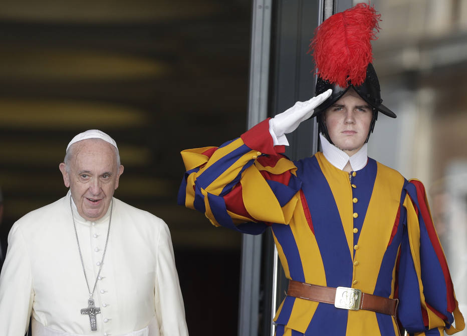 Papa Francisco após sessão do Sínodo da Amazônia