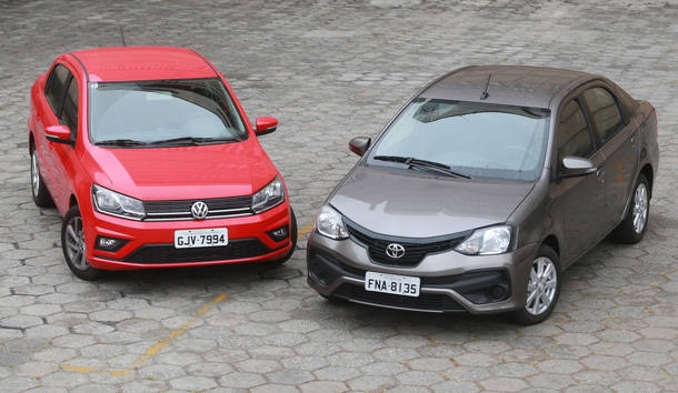 Comparativo: VW Voyage AT x Toyota Etios X AT