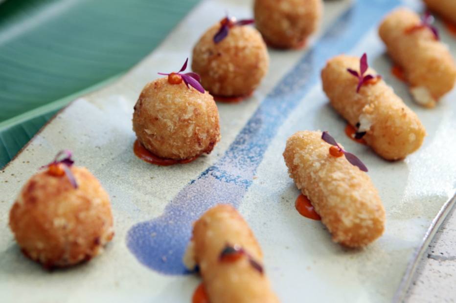 Croqueta de jamón Paladar Estadão
