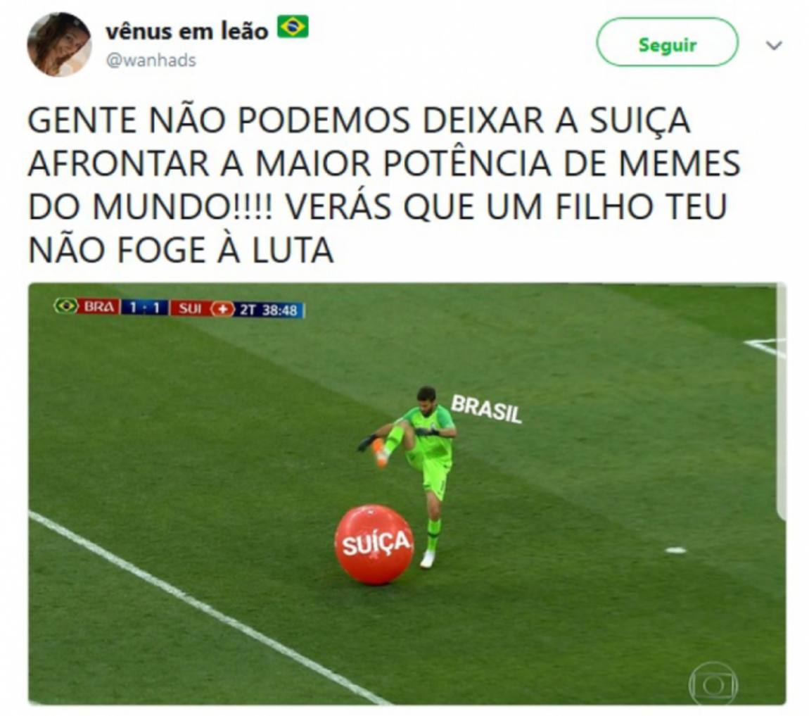 Brasil x Suíça gera memes antes mesmo do jogo começar; veja os