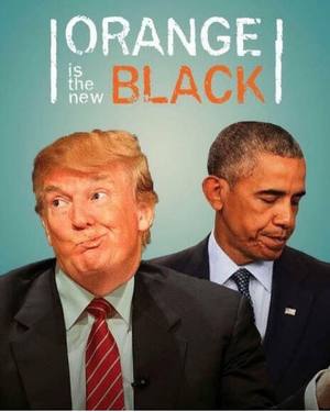 Montagem Com Obama E Trump Em Cartaz Da Serie Orange Is The New Black Internacional Estadao