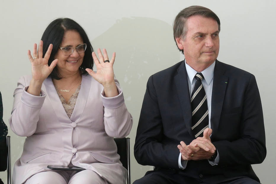 Damares Alves e Jair Bolsonaro