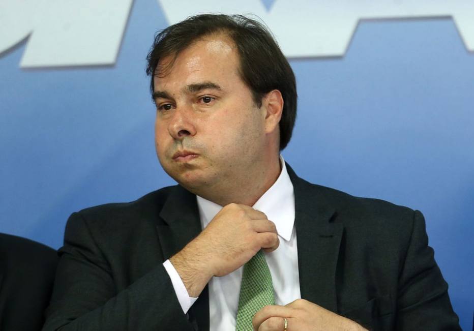 O presidente da Câmara, Rodrigo Maia