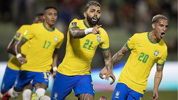 Gabigol e Antony, jogadores da seleção brasileira