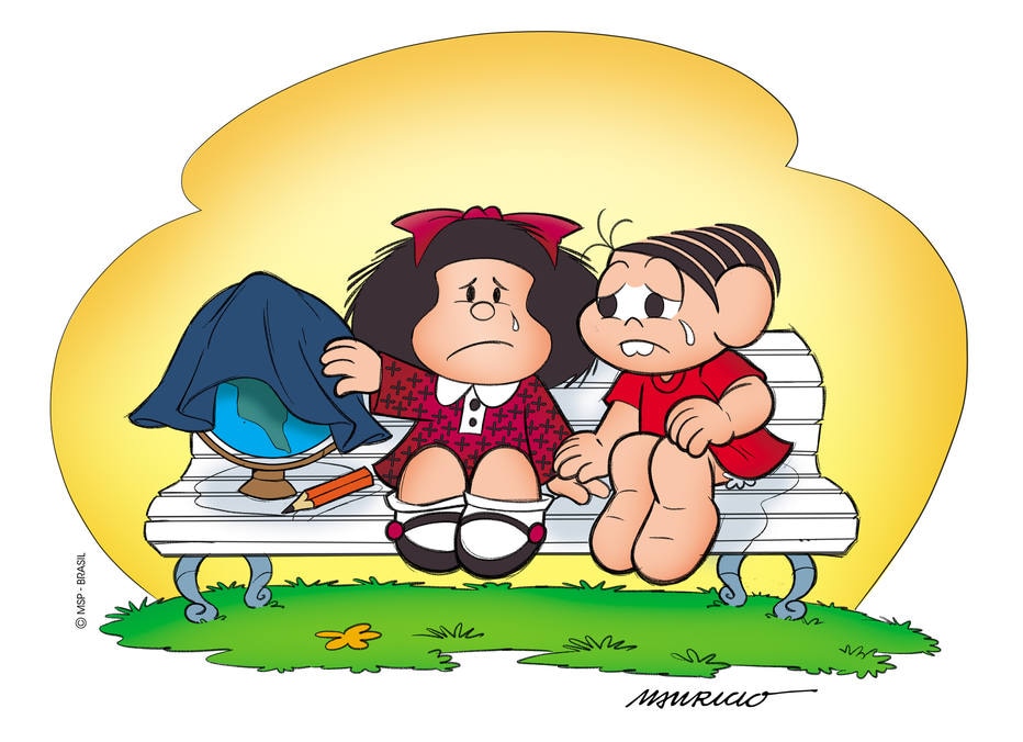 Mauricio de Sousa faz homenagem a Quino com encontro de Mônica e Mafalda