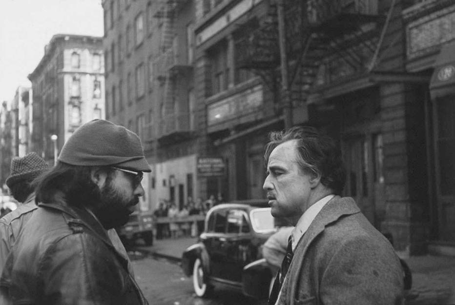 Francis Ford Coppola e Marlon Brando