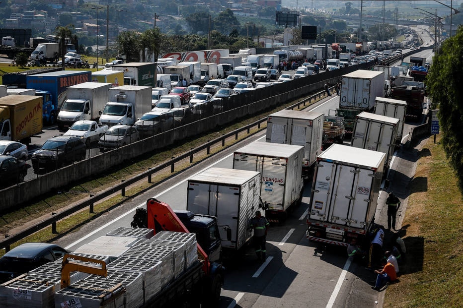 Greve dos caminhoneiros