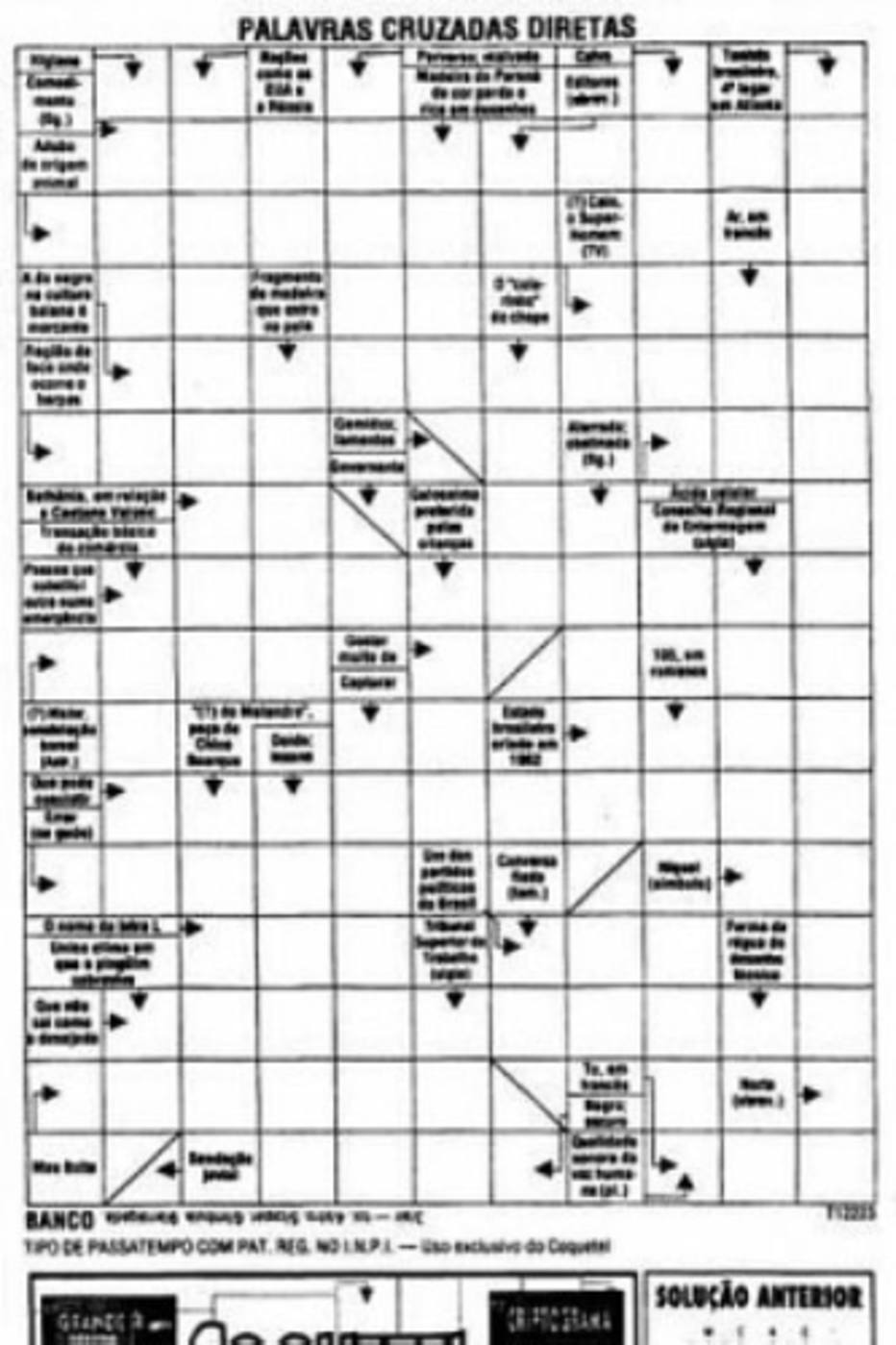 Palavras Cruzadas para imprimir –