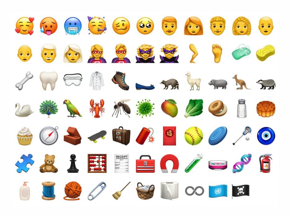 Apple divulga mais de 70 novos emojis da próxima atualização do iOS