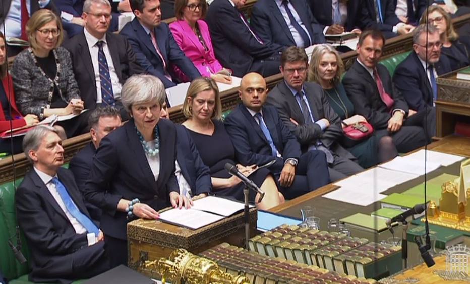 May discursa no Parlamento britânico sobre o Brexit