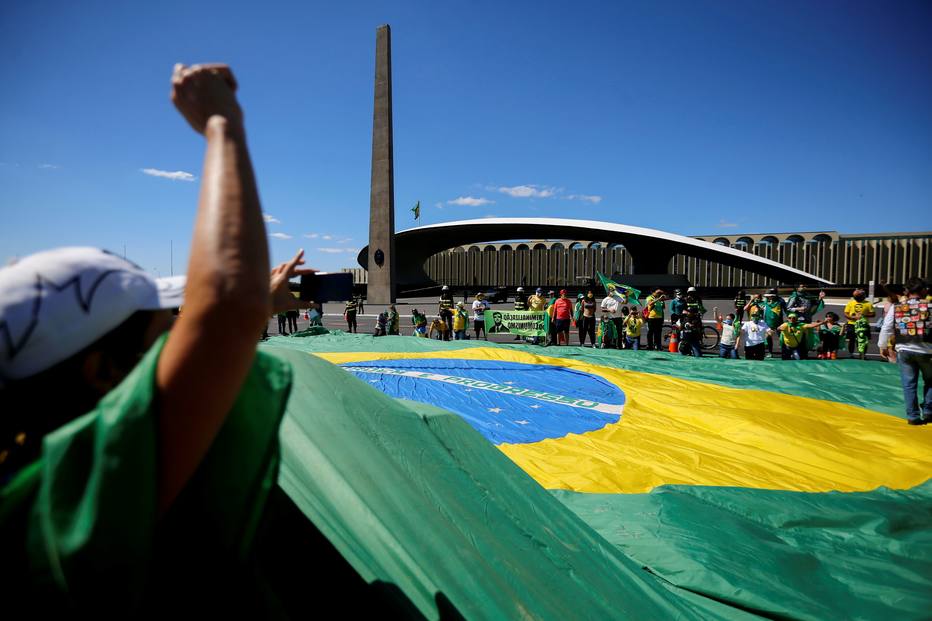 Protesto Brasília apoiadores Bolsonaro