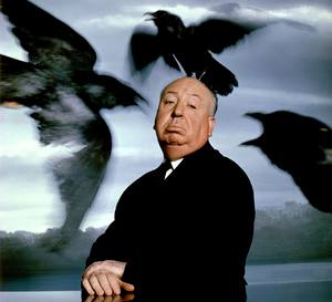 O Diretor Alfred Hitchcock Em Cartaz Publicitario Para Lancamento De Os Passaros Cultura Estadao