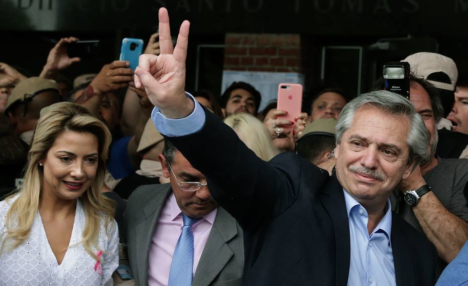 Alberto Fernández votou pela manhã em Buenos Aires