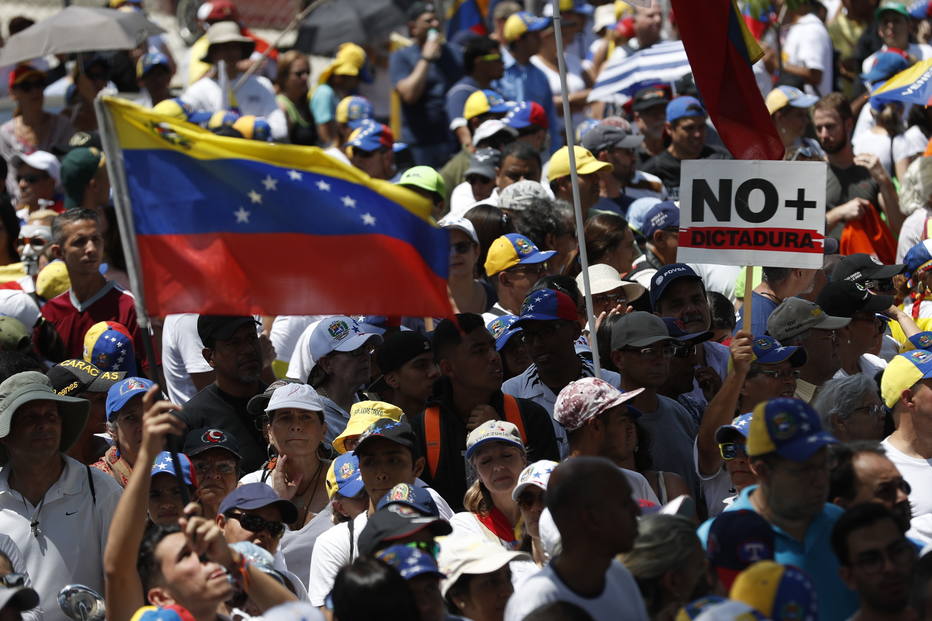 Manifestação na Venezuela