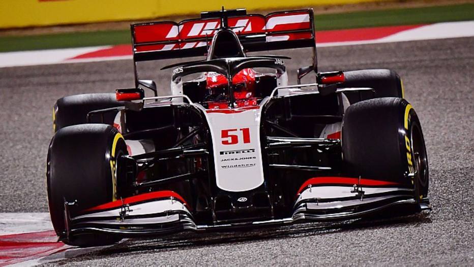 Pietro Fittipaldi com a Haas número 51 no GP de Sakhir, disputado no Bahrein