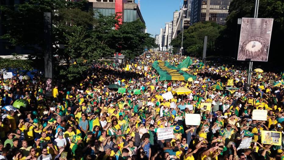 Manifestação na Avenida Paulista, São Paulo