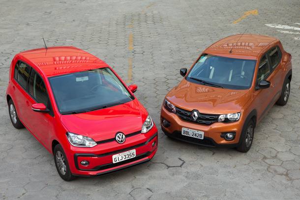 Comparativo: Renault Kwid x Volkswagen Up