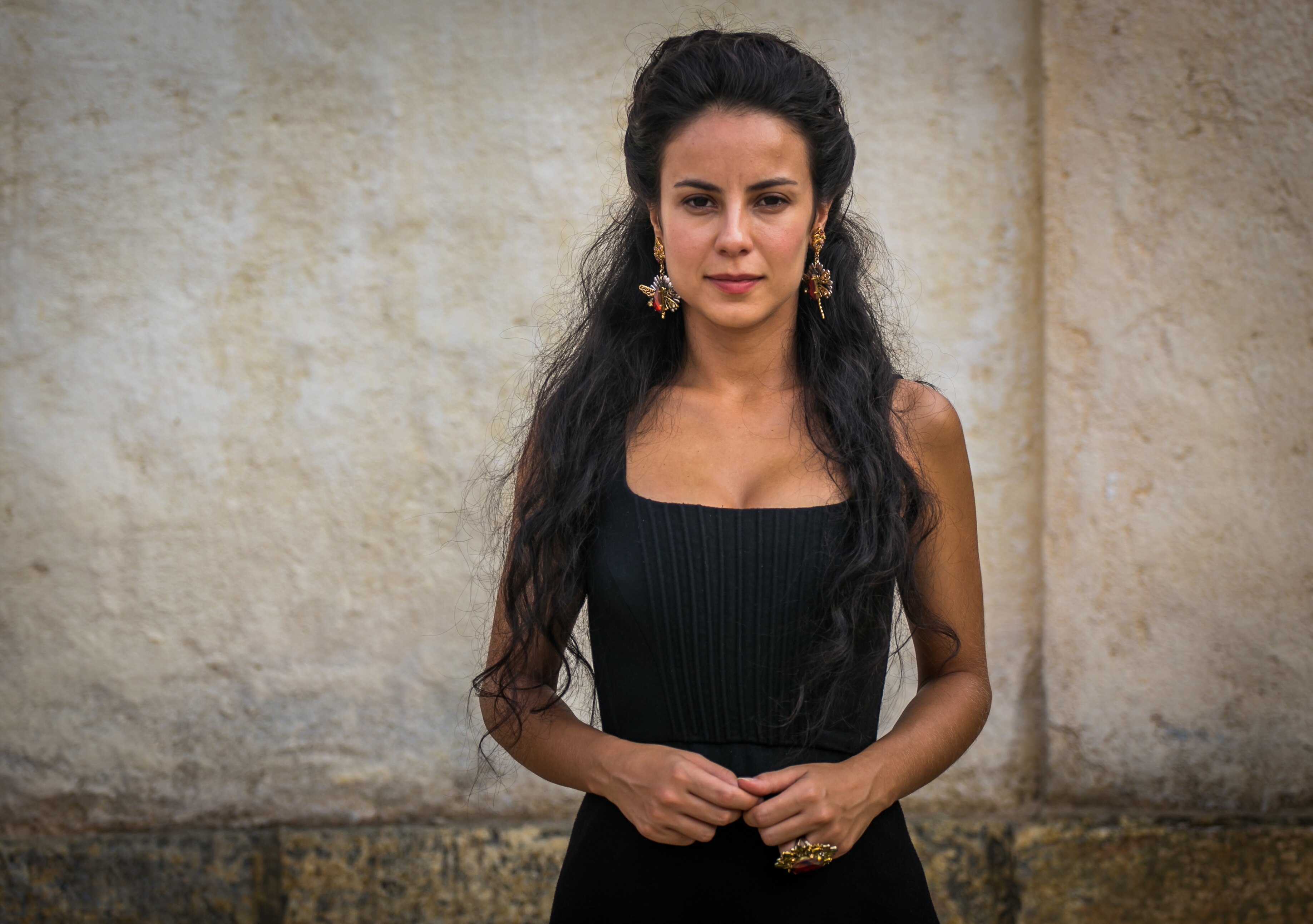 A atriz Andréia Horta que interpreta Joaquina na nova novela da Gl...