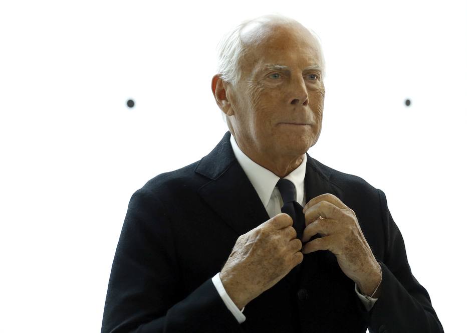 Aos 83 anos, italiano Armani prepara
