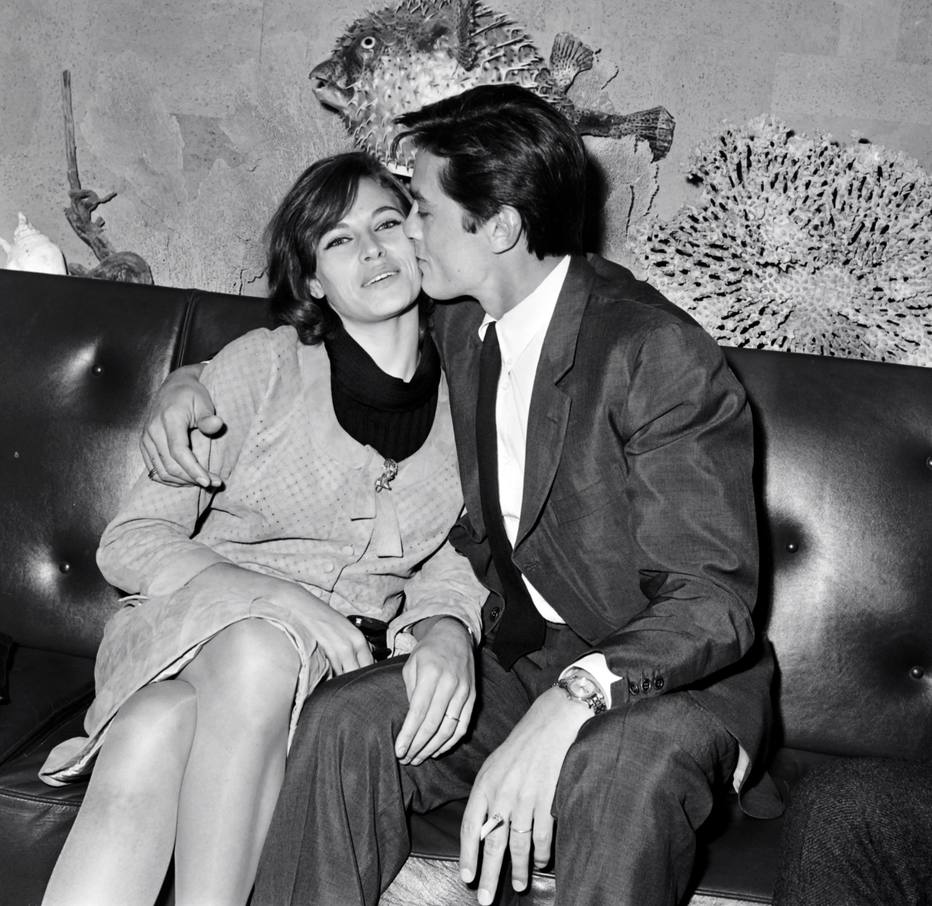 Nathalie e Alain Delon