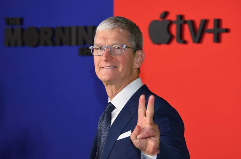 A Apple mudou o seu foco para a criação de conteúdo, e não apenas de produtos. O diretor executivo Tim Cook, em outubro.